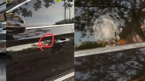 veja como ficou carro de rossi ap s tentativa de assalto a jogadores do flamengo 823206a6