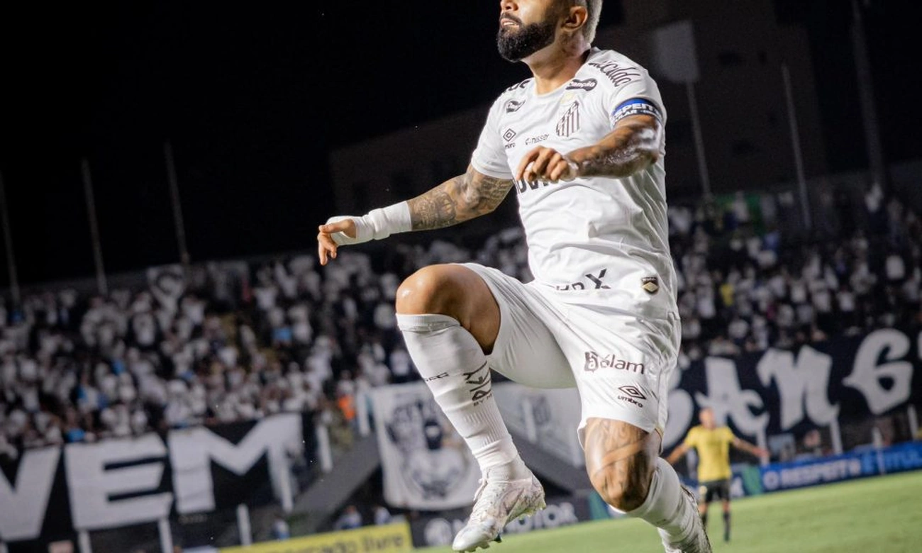 Gabigol fala sobre vitória do Santos hoje na Sul-Americana